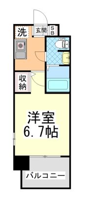 ライジングコート深江本町フラワーパークの間取り画像