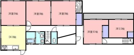 牟礼町 西川借家2の間取り画像