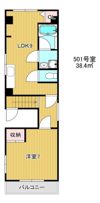 ハイツ丸松の間取り画像