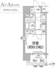 エスリード心斎橋EASTの間取り画像