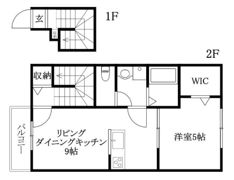 ヴィラ・アンソレイエ郡中 A棟の間取り画像