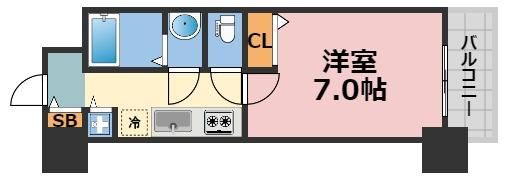 グラマシー心斎橋東の間取り画像