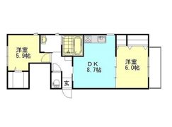 Calm Hills 5番館の間取り画像
