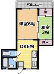 辻本マンションの間取り画像