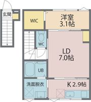 Felice 春のそよ風とラテの間取り画像