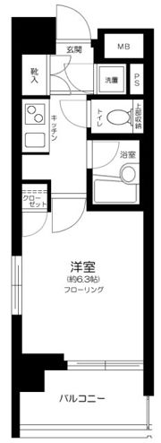 パレステュディオ芝浦シティの間取り画像