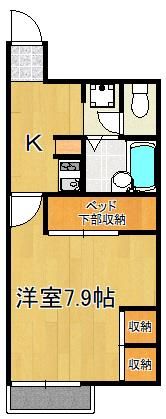 レオパレスレシエージュ本城東の間取り画像