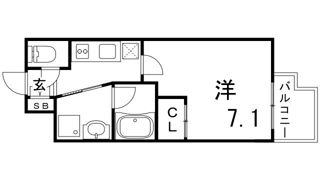 ユリシス新神戸の間取り画像