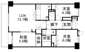ルネステージ武蔵境の間取り画像