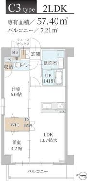 トリニティ豊中本町の間取り画像