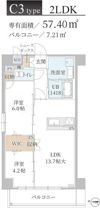 トリニティ豊中本町の間取り画像