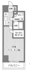 サンレムート江坂1stの間取り画像
