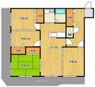 オークランド桜通りの間取り画像