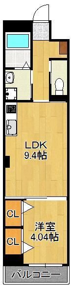 サン・フローラ 三郎丸の間取り画像