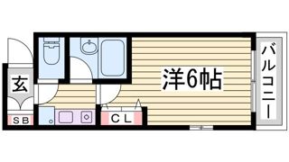 エスリード三宮フラワーロードの間取り画像