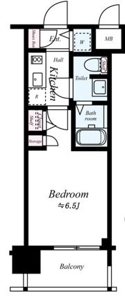 スワンズ谷町セントシティの間取り画像