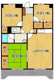 ホワイトキャッスル今池IIの間取り画像