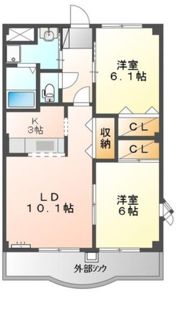 グレース南Bの間取り画像