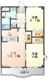 グレース南Bの間取り画像