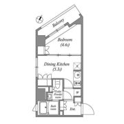 ラクレイス横濱関内の間取り画像