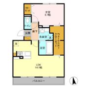 AIRY HILLS B棟の間取り画像