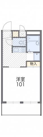 レオパレスパークサイド本城αⅡの間取り画像