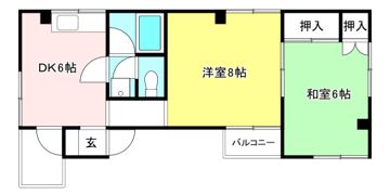 コーポ米川の間取り画像