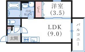 Avantio御崎公園の間取り画像
