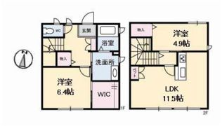 ウィングコート南松永の間取り画像