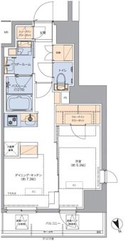 トラディティオ門前仲町の間取り画像