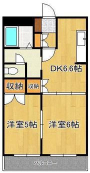 ビッグフォレスト壱番館の間取り画像