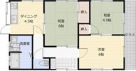 江森貸家の間取り画像