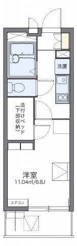 レオパレスハーバーサイドE棟の間取り画像