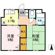 新浜マンションの間取り画像