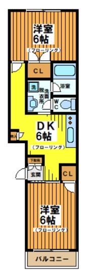 ハイフラット赤堤の間取り画像