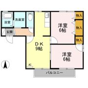 セジュールMG Ⅴの間取り画像