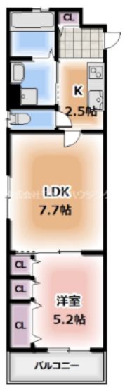 クリエオーレ菊水通の間取り画像