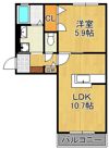 クラヴィエ三萩野 F棟の間取り画像