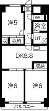 マンション森の間取り画像