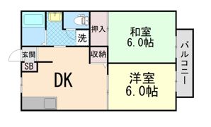 ディアス六甲の間取り画像