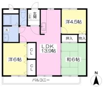 エクセレンス土居田の間取り画像