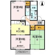 アーンジュハイツ B棟の間取り画像
