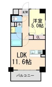プレ・ラ・メール御影Ⅱの間取り画像