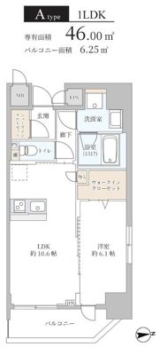 K-NEXT 南森町の間取り画像