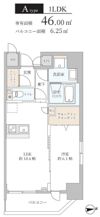 K-NEXT 南森町の間取り画像