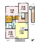 COZY COURT B棟の間取り画像