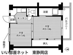 ビレッジハウス小島2号棟の間取り画像