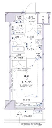 パレステュディオ新宿パークサイドの間取り画像