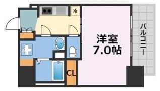 S-RESIDENCE難波大国町Deuxの間取り画像