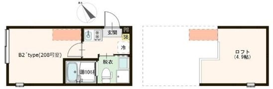 ハーモニーテラス東伊興Ⅲの間取り画像
